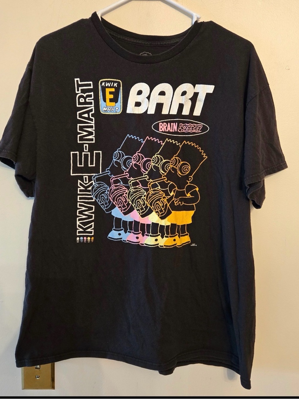 Bart Simpson black t shirt size mens xl